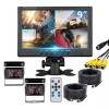 iPoster 9" QUAD SPLIT MONITOR SCREEN 2X REAR VIEW BACK