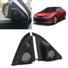2pcs Car Door Tweeter Speaker Cover Trim Loudspeaker Decor Replacement