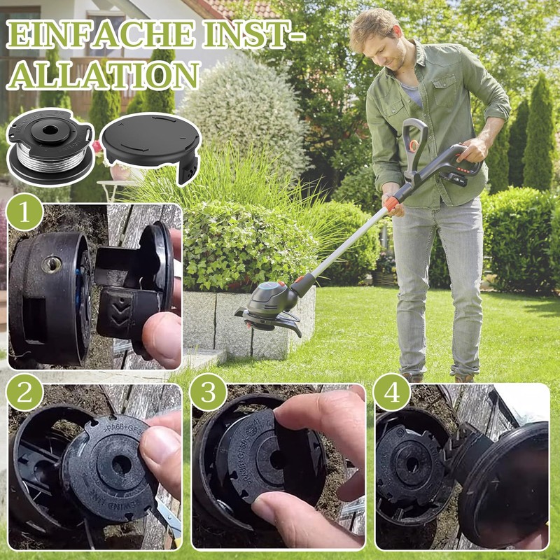 Forhandy Grass trimmer spool, 6 pieces diameter 1.65 mm /