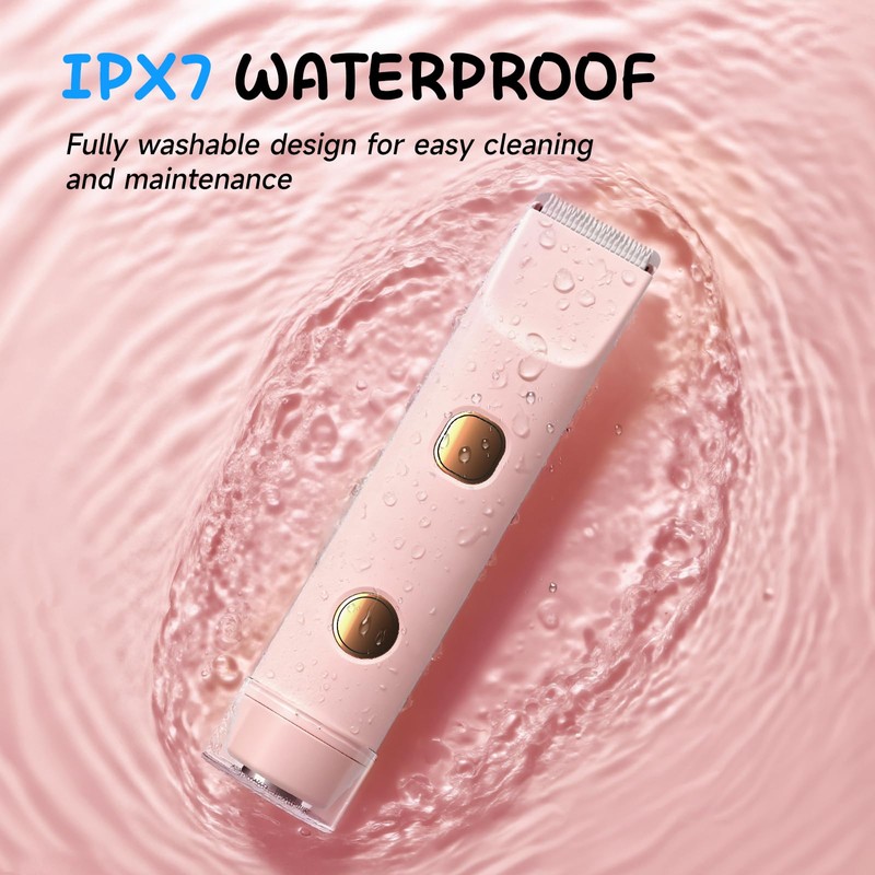 LUWUIDEN 2 in 1 Bikini Trimmer for Women, Smooth and