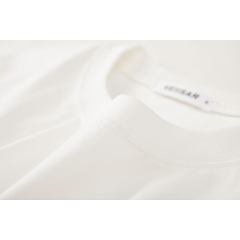 VEIISAR Men's Midweight Crew Neck T-Shirt - 210GSM Soft Cotton