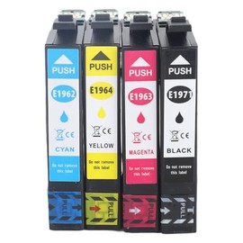 Tinta de 4 Colores, Repuesto para Impresoras Expression XP 101 201 211 401 204 104 214 411 WF 2532, con Cartuchos Negro Cian Magenta Amarillo hasta 50