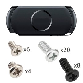 LT Easiyl 38pcs Console Repair Screw Full Complete Screw Set Standard Phillips Head Screws Compatible PSP-1000