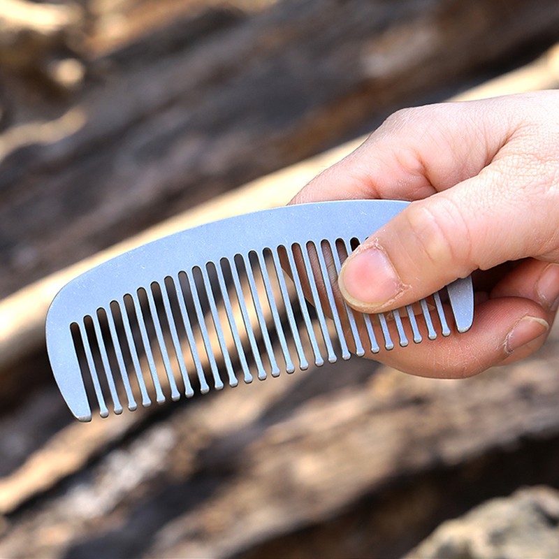 Lixada Titanium Comb Anti-Static Hair Beared Comb Pocket Comb
