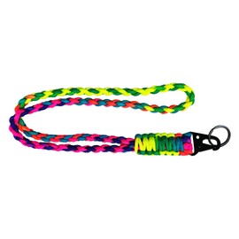 Bliceon Lanyard Neck Strap, Adjustable Paracord Lanyard, for ID Badges, Keys, and Phones - Durable Neck Lanyard for Everyday Use and Events (Dark Colour)