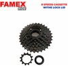 FAMEX RIDE FR-HG200-8 Bike Cassette, 8-Speed, Steel, Black