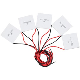 Diymore TEC1-12706 Thermoelectric Cooler Peltier Heatsink Plate 12V Cooler Cooling Peltier Plate Module,-30℃~70℃,6A 60W (5Pcs)