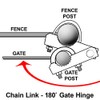 Chain Link Fence 180 Degree Commercial Duty Gate Hinge-for 3-1/2"
