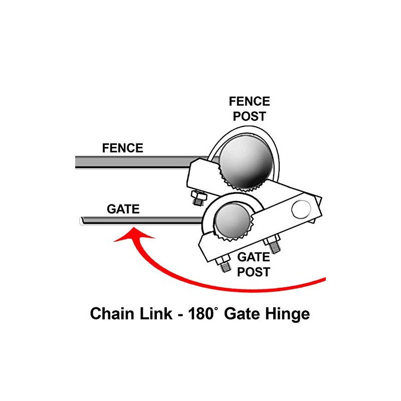 Chain Link Fence 180 Degree Commercial Duty Gate Hinge-for 3-1/2"