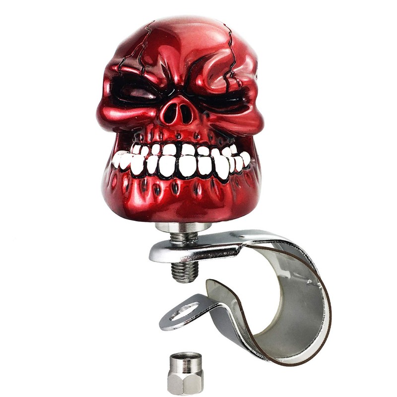 Arenbel Car Turning Assist Grip Handle Skull Steering Wheel Suicide