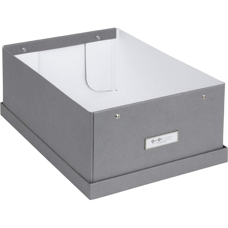 Bigso Box of Sweden Karin Collapsible Storage Box with Labelframe