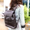 Jahn-Tasche – medium-sized leather rucksack / city rucksack size M made out of nappa leather, brown