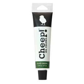Cheep! Oil Paint, 1.25 oz. Tube - Olive Green, Perfect for Artists - Quality Oil Paints - Full Bodied Acrylic Paint - Paint Oil - Artist and Student Paint