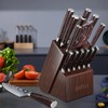 Dfito Knife Block Set,15 PCS Knife Set with Block and