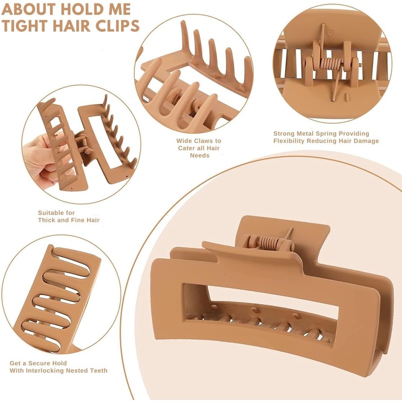 Pinzas Para Cabello, 8 Piezas Para El Cabello Antideslizantes, pasador
