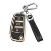 FT FUNTOR Golden Edge Black and White Key Holder, 2