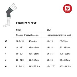 G-Form Pro Padded Compression Knee Sleeve - Knee Support for Men & Women - White, Adult X-Small