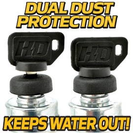 HD Switch Starter Ignition Switch Replaces Toro Wheel Horse 14-38XL 14-38HXL 16-38HXL Ultimate Dual Dust Protection Upgrade, w/3 Keys & Free