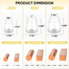 BALEINE Silicone Chair Leg Floor Protectors, Stool Leg Protectors Cap,