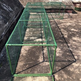 LANEVAN Chicken Tunnel DIY Kit – Movable | Cube Runway with 90° Corner | Modular Design | Rust-Proof | Expandable Outdoor Chicken Run Chunnel for Yard