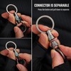 KeyUnity KA45 Titanium Quick Release Keychain,Magnetic Keychain For Car Keys-360°Rotatable,Grey