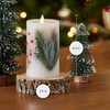 Luminara Flameless LED Candle Pine Berries Pinecone Embedded Real Wax