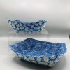 Handmade NEW! Microwave Cozy For Takeout Containers Reversible, Spring Blue
