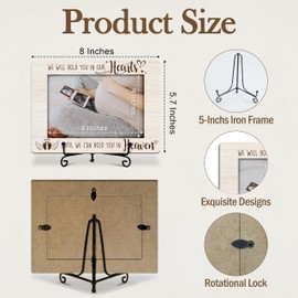 Mueddur Miscarriage Photo Frame, Sonogram Memorial Wooden Picture Frames, Sympathy Frame For Loss of Loved One, Goodness Miscarriage Gifts, Infant Loss Memorial Gifts For Mom Dad, 14