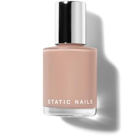 Static Nails Liquid Glass Lacquer, Longer Lasting 8+ Free Treatment Nail Polish (Nudes/Neutrals) (Barely There) - Quick Dry Finger Nail Polish - DIY Nail Art Salon - Gift for Women