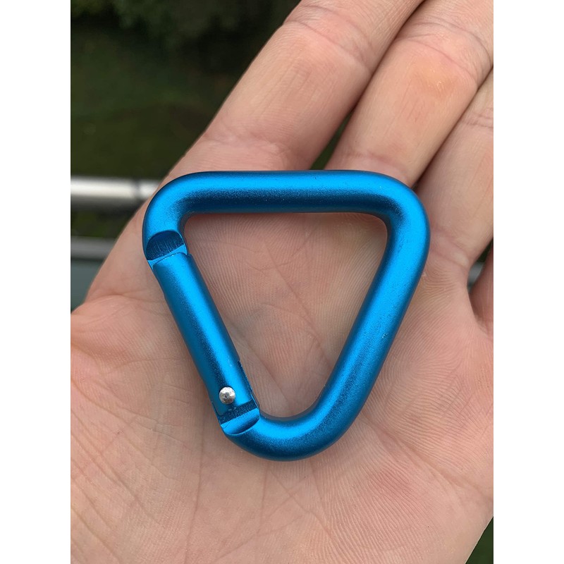 Holesto® Triangular Carabiner Set of 3 - Small Carabiner -