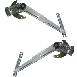TRQ Driver & Passenger Side Manual Window Regulator Set Compatible with 1990-1991 Toyota 4Runner 1989-1995 Pickup