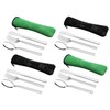 Ewingger 4 Set Stainless Steel Travel Cutlery with Case, 12