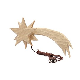 WITTKOWARE Wooden Nativity Comet Tail Illuminated