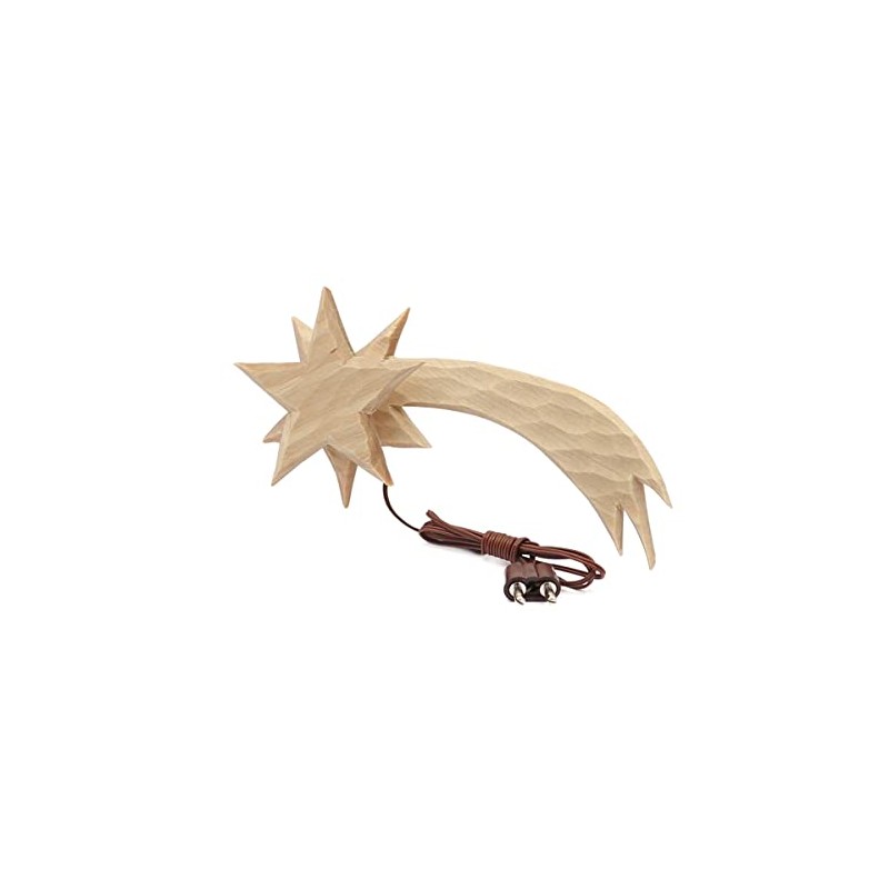 WITTKOWARE Wooden Nativity Comet Tail Illuminated