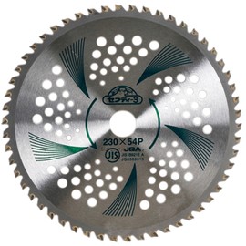 Safety 3 Chip Saw for Mowing Weeds, Bamboo, Bamboo, Weeds, Outer Diameter: 9.1 inches (230 mm), Number of Blades: 54P, Lightweight Type