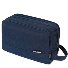 WANDF Toiletry Bag Men's Travel Toiletry Bag Travel Accessories Toiletry Bag Cosmetic Bag Women's Toilet Organiser, Denim Pure Navy