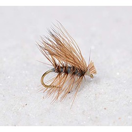 Gray Elk Hair Caddis Dry Fly Fishing Flies Tied on Mustad Signature Fly Hooks - 1 Dozen Flies (Hook #16)