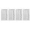 4pcs Checklist Board DIY Production Recyclable Portable Chore Checklist Detachable