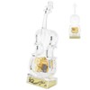 Cello Shaped Music Box with LED Lights Transparent Musical Box