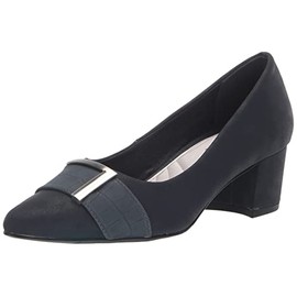 Easy Street Zapatos de Vestir Cariel para Mujer, Azul Marino Matte/Azul Marino Croco, 6 US