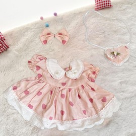 ZXTGBQ Mo-koko Clothes 38 cm Doll Clothing for Lbu Pop-La-bu Doll Clothes, Lbu Clothing DIY Children's Gifts (Pink)