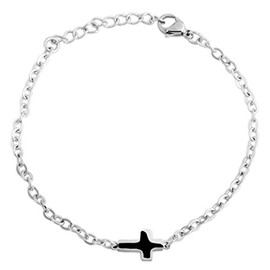 Akzent Eleni 5030081 Women's Bracelet Stainless Steel with Lobster Clasp, Stainless Steel