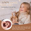 Tigvio 80-Pc Cedar Blocks for Clothes Storage: Blocks, Planks, Hooks,