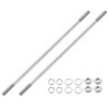 uxcell 2pcs Double Ended Stud Screws, M8x230mm 304 Stainless Steel