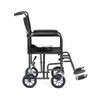 Caring Folding Transport Wheelchair with Swing-Away Footrests, Full Length Arms,