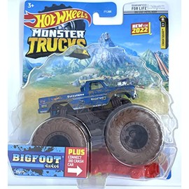 Hot Wheels - Monster Trucks 2022 - Bigfoot [Blue] 39/75 - Connect and Crash Car