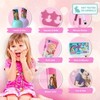 Set de Cosméticos Princesas con Estuche, Brochas y Brillos Labiales,