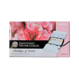 Watercolor Paints Mungyo Professional Set of Nostalgia Pastel Small (12pc) Mungyo, Fine Writing