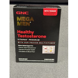 GNC BRAND NEW GNC Mega Men Healthy Test Vitapak 30 Pack LONG EXP