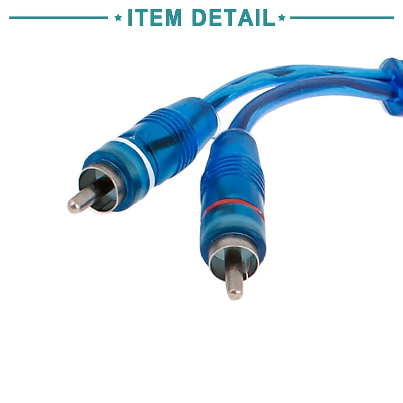 ACROPIX Car Audio RCA Y Splitter Adapter Cable 1 Female